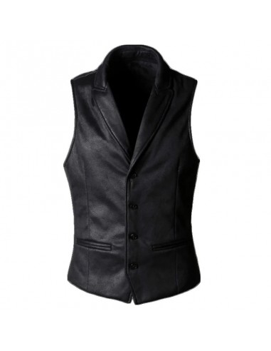 Gilet gothique homme biker style cuir