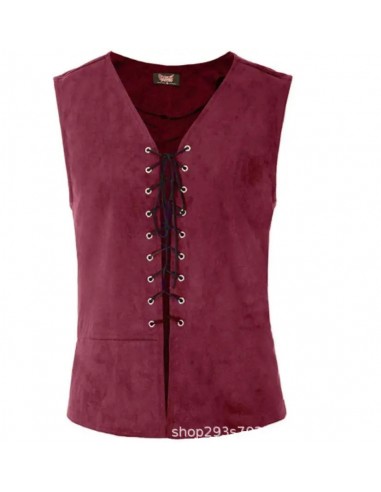 Gilet gothique homme style médieval à lacets