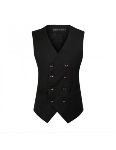 Gilet gothique homme classique bouton double poitrine