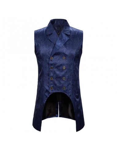 Gilet gothique homme style steampunk coupe longue