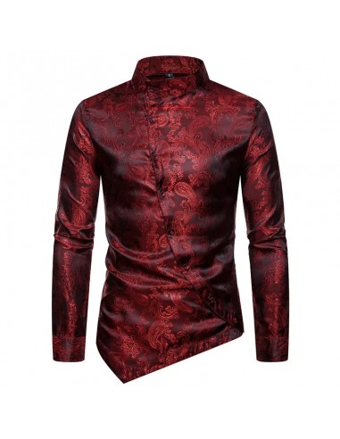 Chemise gothique homme coupe asymétrique