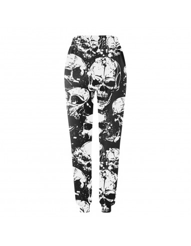 Pantalon gothique homme large tête de mort