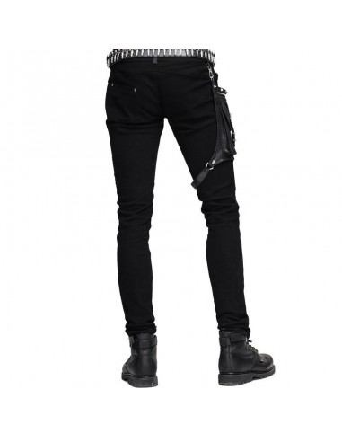 Pantalon gothique homme skinny bi matière